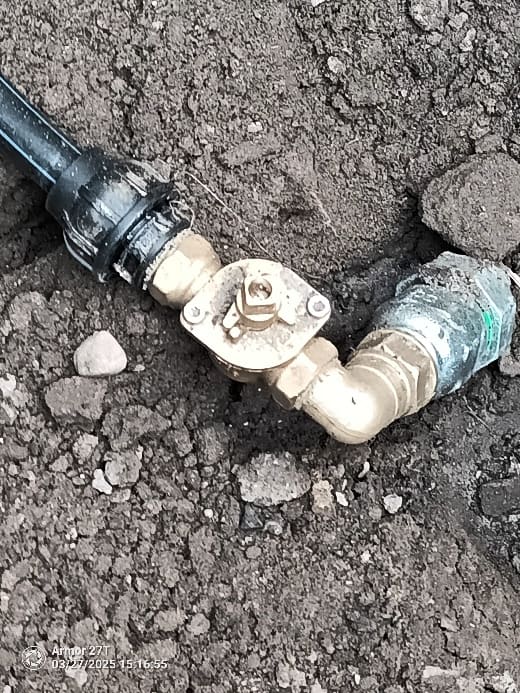 Jelzőgázos mérés a kerti csapnál